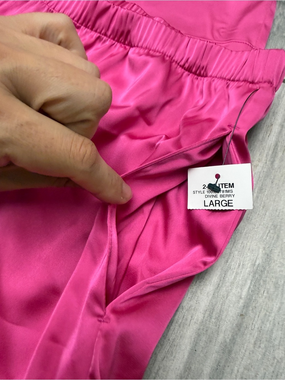 I.N.C. Women's Short PJ Set in Hot Pink Size Large - Picture 6 of 13